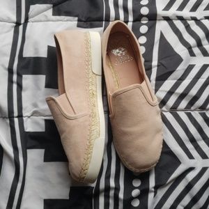 Vince camuto slip on faux suede